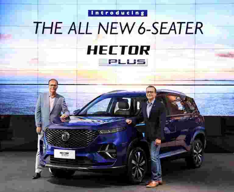 MG电机推出Hector Plus达到13.48万卢比;检查功能，规格”